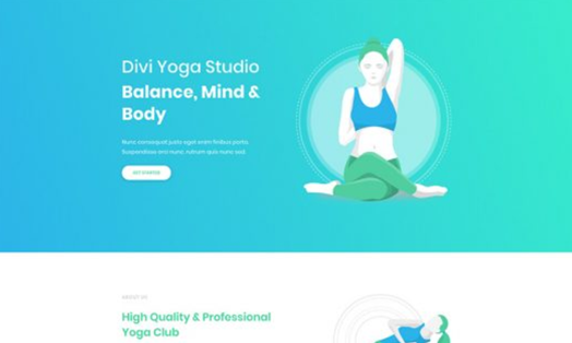 Yoga Studio Landing Page